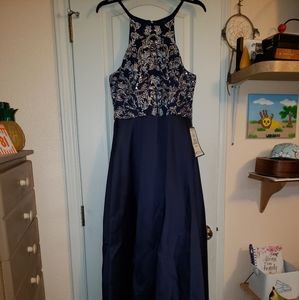 Navy blue prom dress